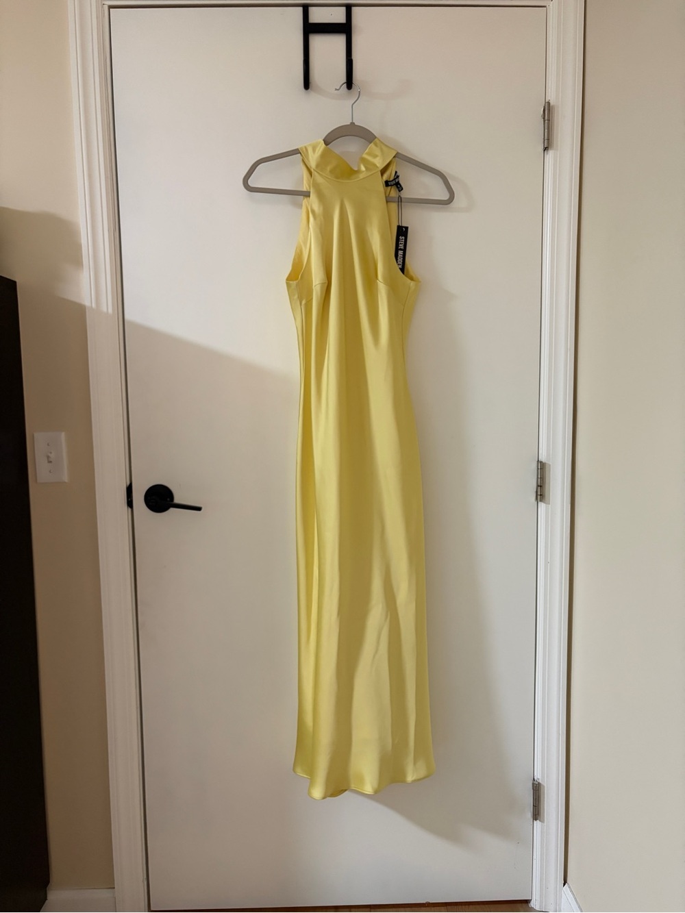 Steve Madden Yellow Halter Maxi Dress